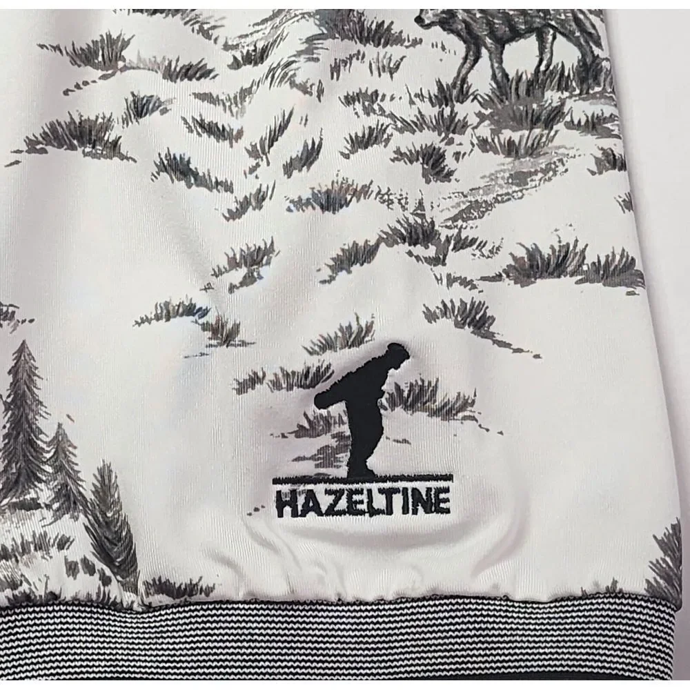 Greyson Men's Short‎ Sleeve Hazeltine Polo Size L All Over Wolf Print RARE PRINT